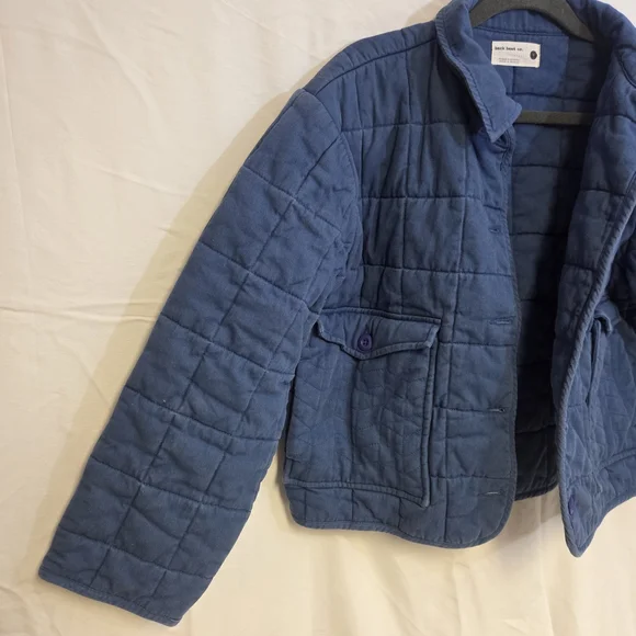 Back Beat Co. Indigo Quilted Jacket - Picture 4 of 16